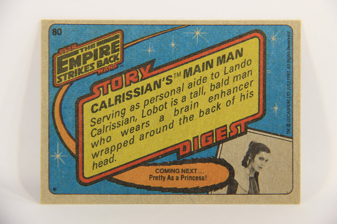 Star Wars Empire Strikes Back Trading Card #80 Calrissian's Main Man ENG Topps L020233