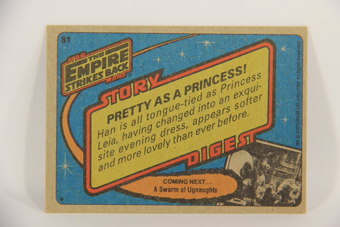 Star Wars Empire Strikes Back Trading Card #81 Pretty As A Princess ENG Topps L020234