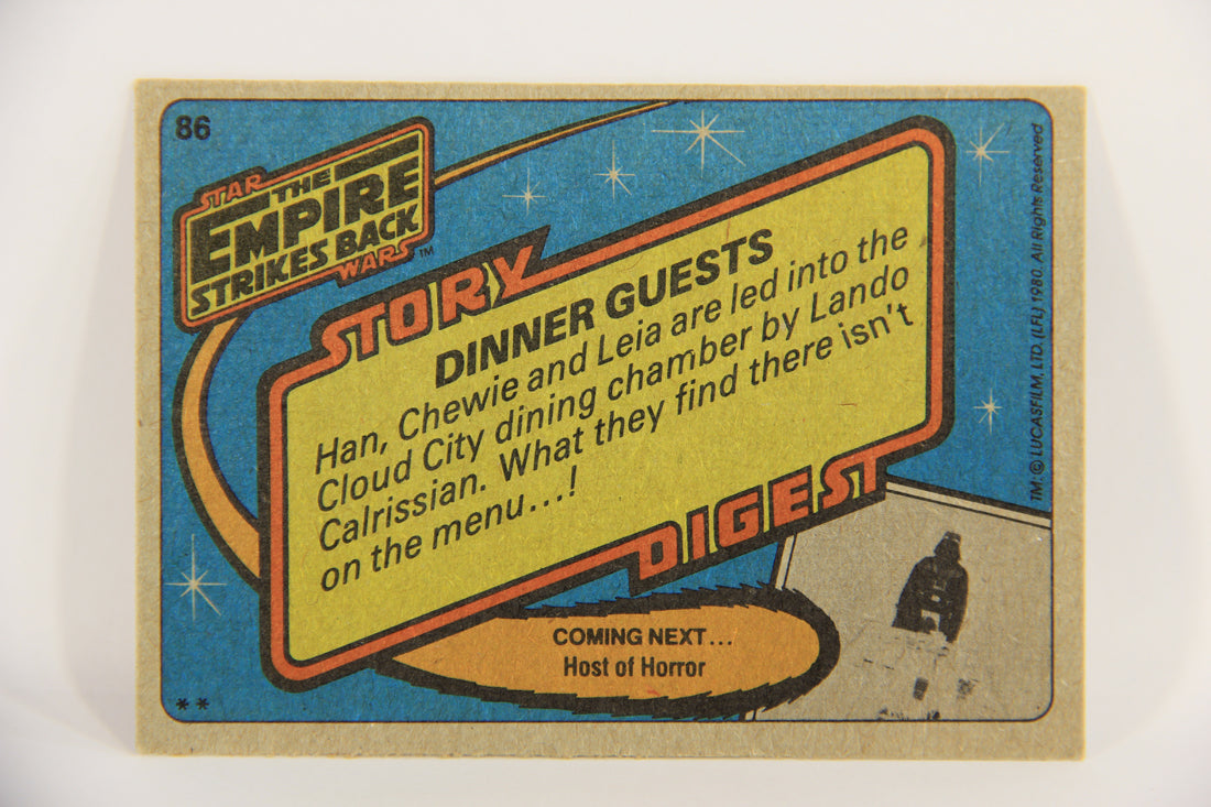 Star Wars The Empire Strikes Back Trading Card #86 Dinner Guests ENG Topps L020238