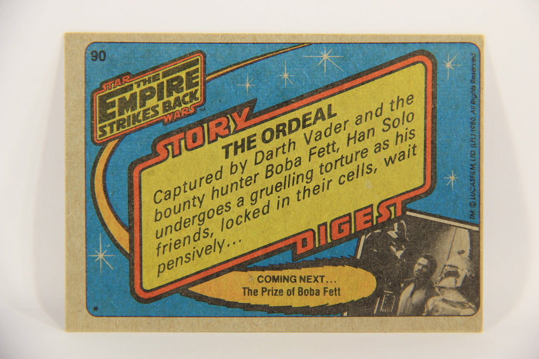 Star Wars Empire Strikes Back Trading Card #90 The Ordeal ENG Topps L020241
