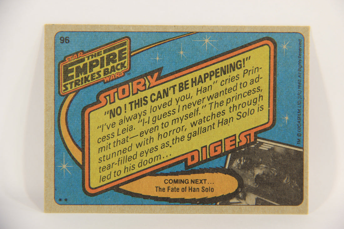 Star Wars Empire Strikes Back Card #96 No This Can't Be Happening ENG Topps L020245