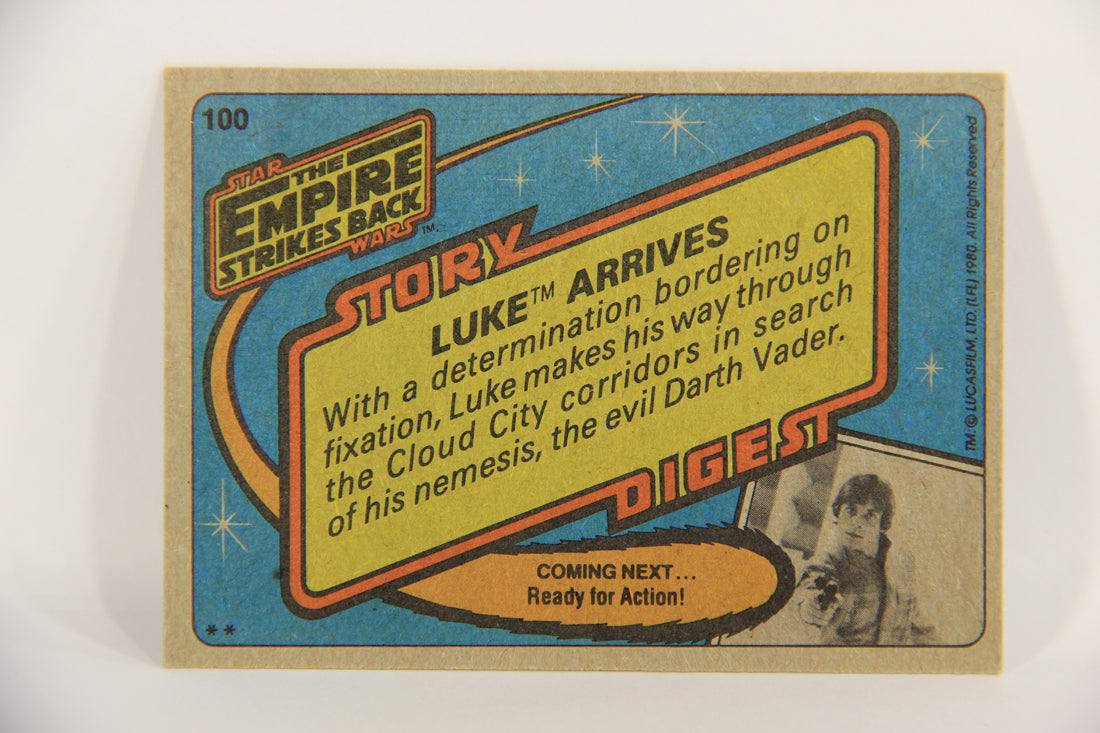 Star Wars Empire Strikes Back Trading Card #100 Luke Arrives ENG Topps L020249