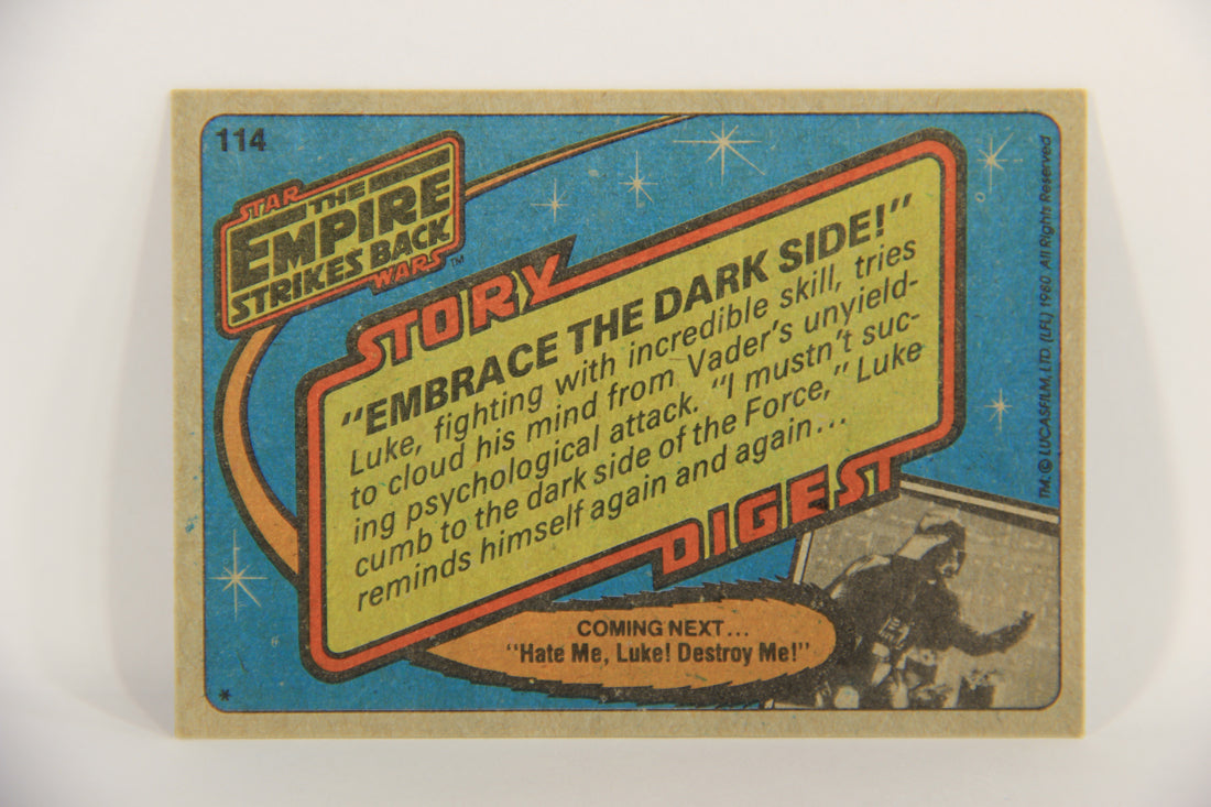 Star Wars Empire Strikes Back Card #114 Embrace The Dark Side ENG Topps L020260