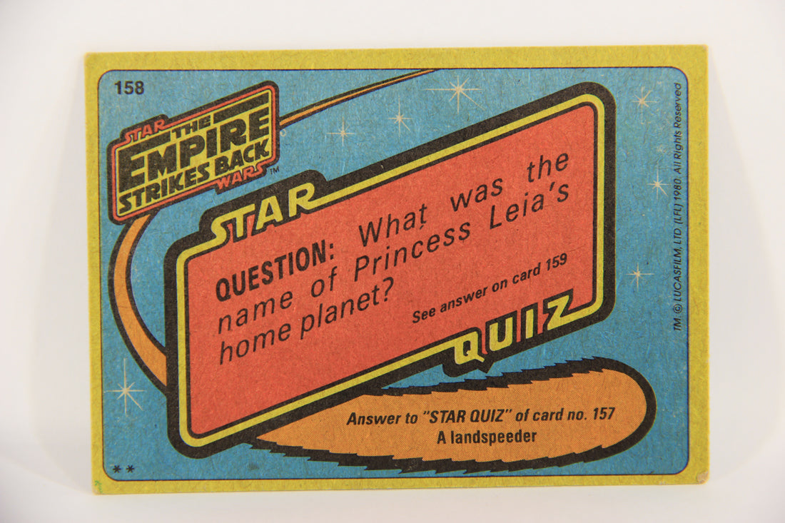 Star Wars Empire Strikes Back Card #158 Roar Of The Wookiee ENG Topps L020276