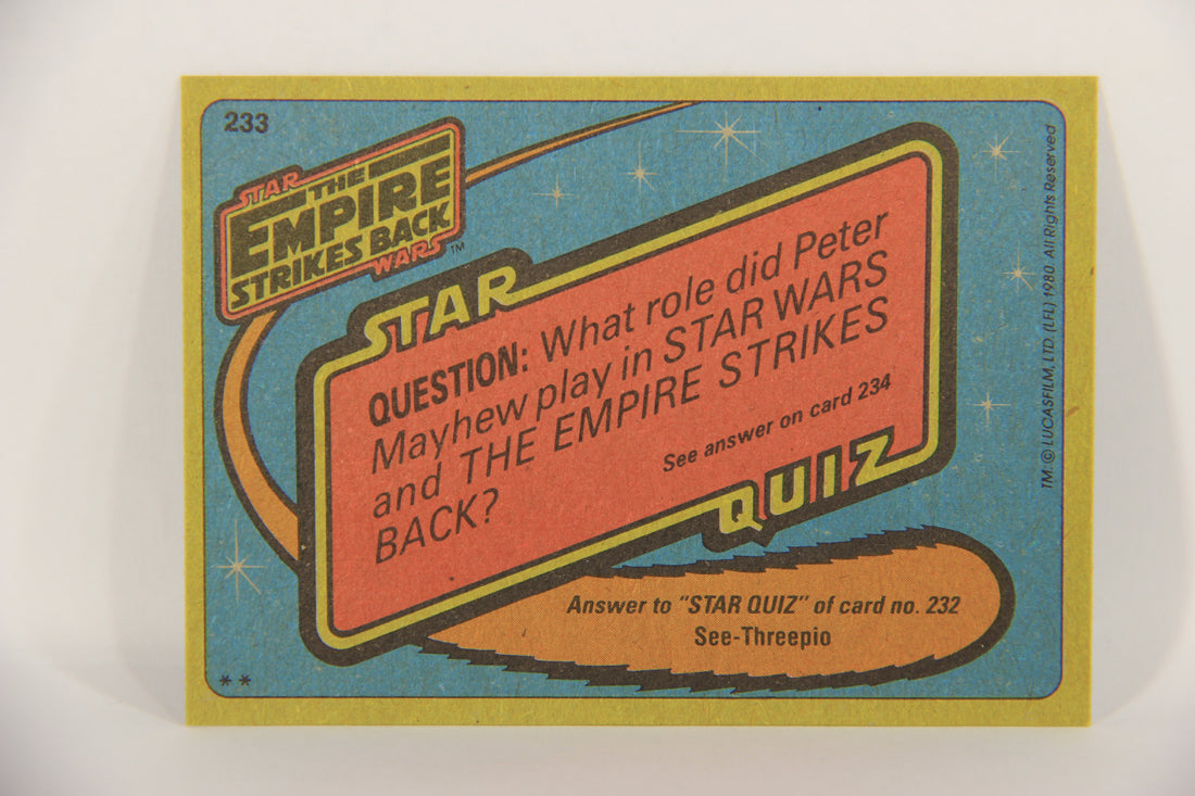 Star Wars Empire Strikes Back Trading Card #233 Dashing Han Solo ENG Topps L020284