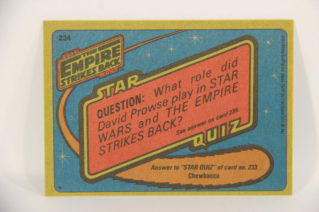 Star Wars Empire Strikes Back Card #234 The Force And The Fury ENG Topps L020285