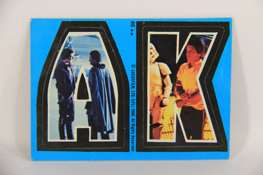 Star Wars Empire Strikes Back Trading Card Sticker #46 A K Han & Lando ENG Topps L020291