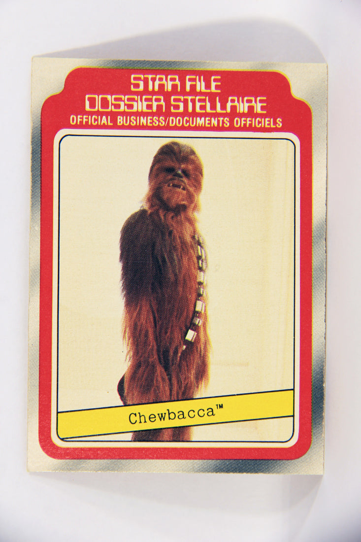 Star Wars Empire Strikes Back 1980 Trading Card #5 Chewbacca FR-ENG OPC L020297