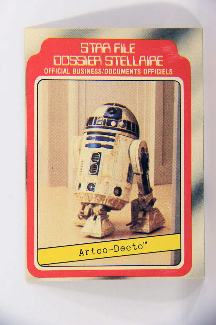 Star Wars Empire Strikes Back 1980 Trading Card #7 Artoo-Deetoo FR-ENG OPC L020298