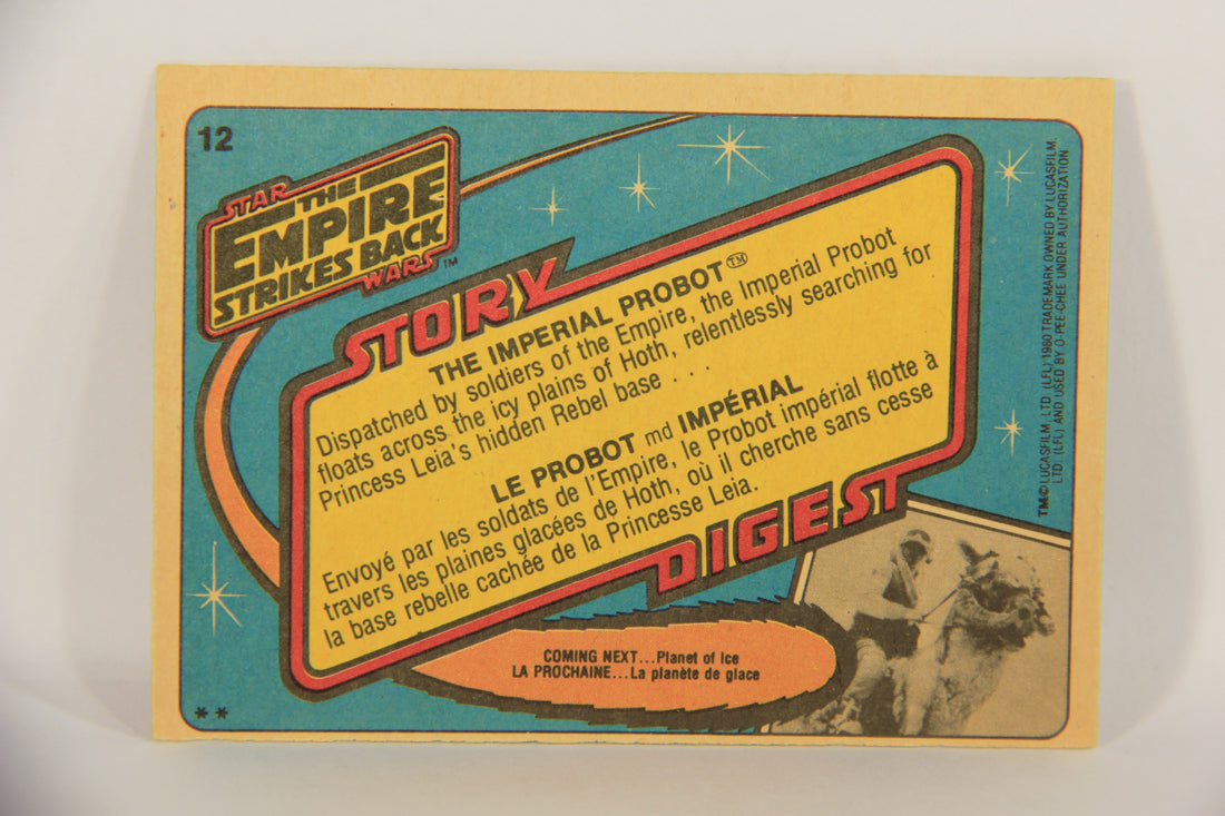 Star Wars Empire Strikes Back Trading Card #12 The Imperial Probot FR-ENG OPC L020302
