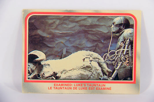 Star Wars Empire Strikes Back 1980 Card #21 Examined Luke's Tauntaun FR-ENG OPC L020310
