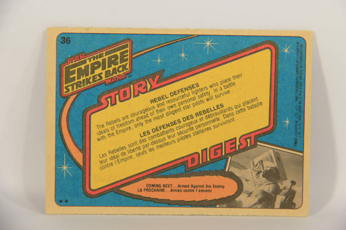 Star Wars Empire Strikes Back Trading Card #36 Rebel Defenses FR-ENG OPC L020325