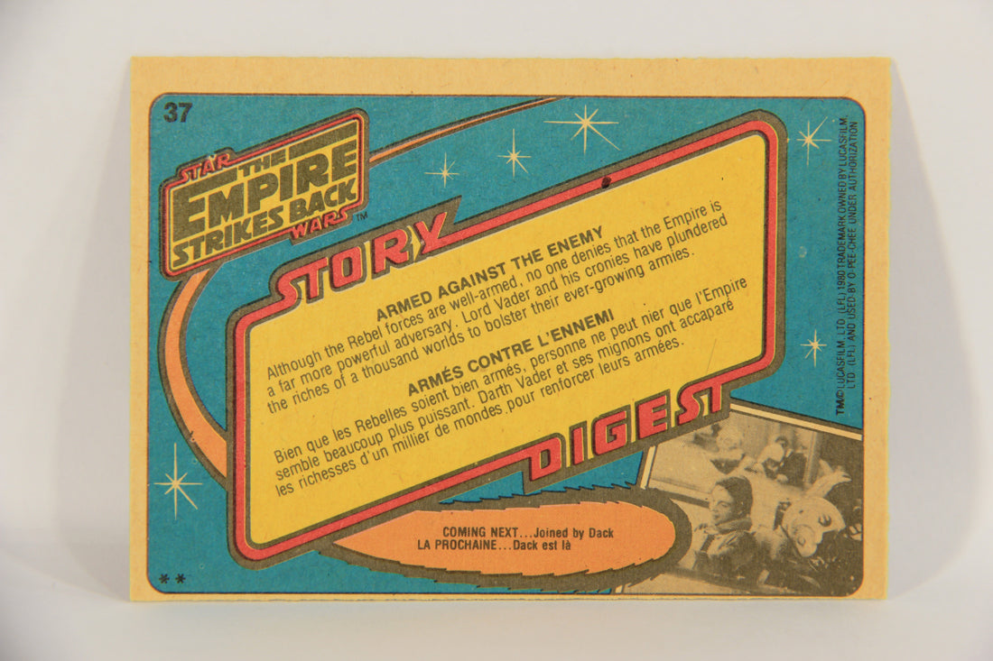 Star Wars Empire Strikes Back Card #37 Armed Against The Enemy FR-ENG OPC L020326