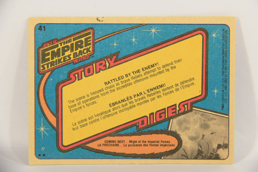Star Wars Empire Strikes Back Trading Card #41 Rattled By The Enemy FR-ENG OPC L020329