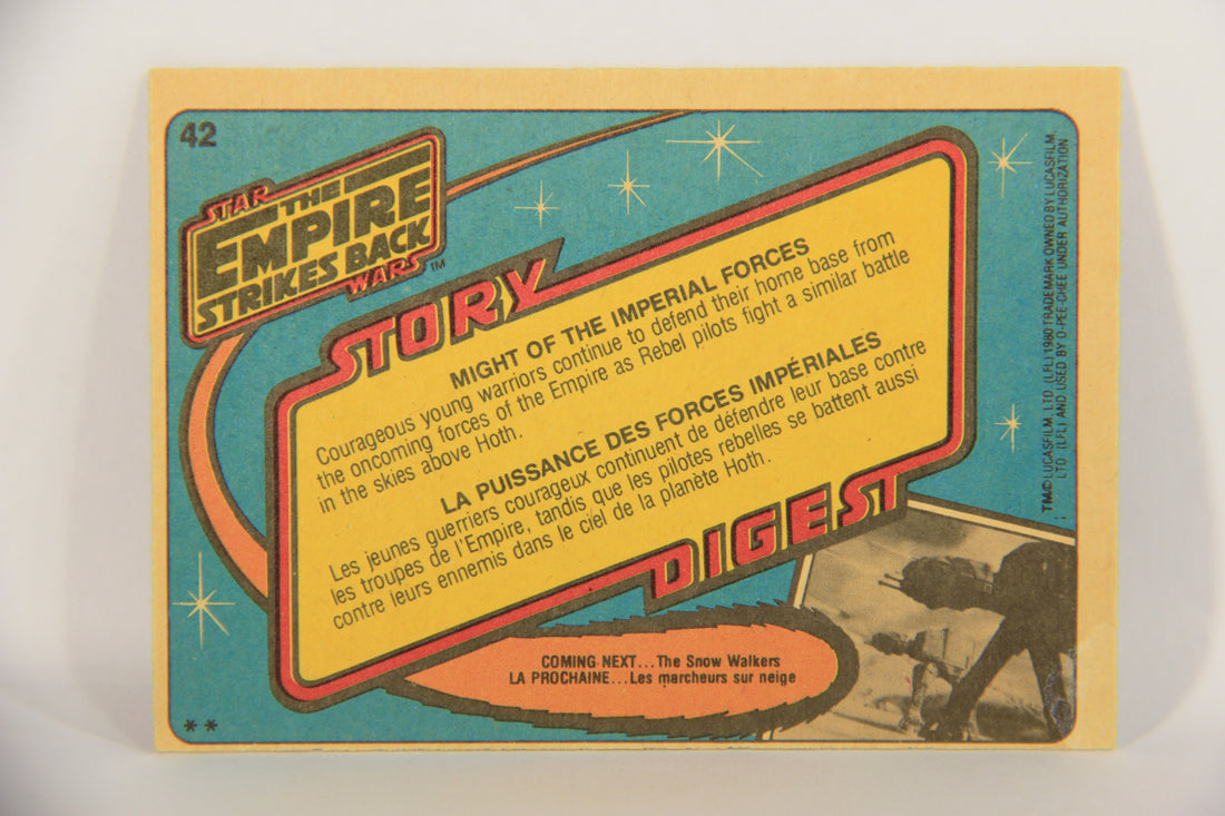 Star Wars Empire Strikes Back Card #42 Might Of The Imperial Forces FR-ENG OPC L020330