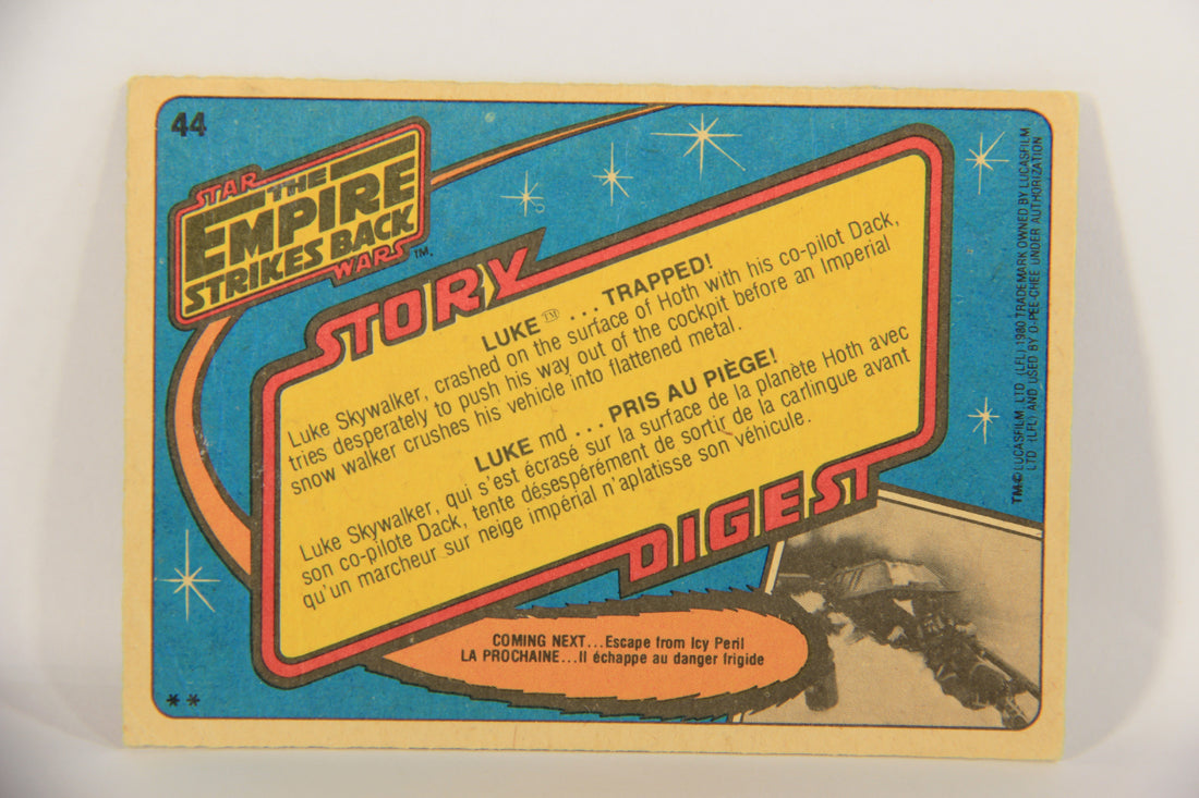 Star Wars Empire Strikes Back Trading Card #44 Luke Trapped FR-ENG OPC L020332