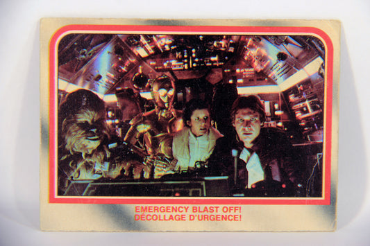 Star Wars Empire Strikes Back Card #53 Emergency Blast Off FR-ENG O-Pee-Chee L020339