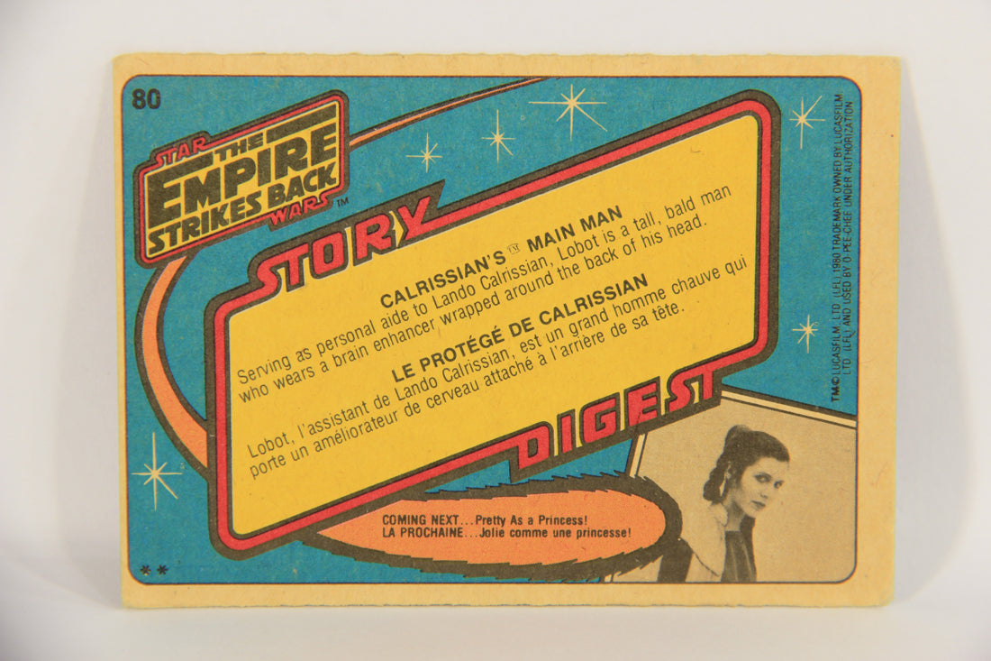 Star Wars Empire Strikes Back Card #80 Calrissian's Main Man  FR-ENG OPC L020361