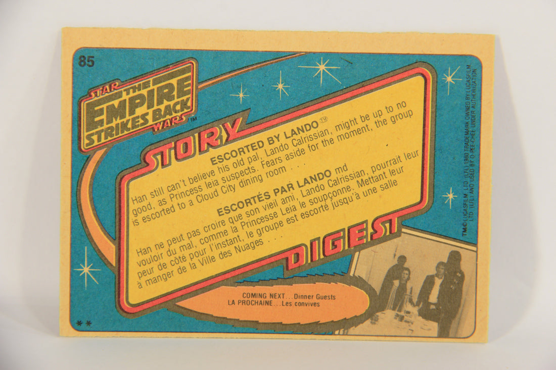 Star Wars The Empire Strikes Back Card #85 Escorted By Lando FR-ENG OPC L020365