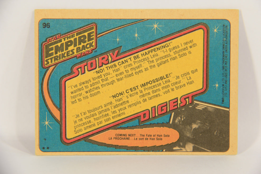 Star Wars Empire Strikes Back Card #96 No This Can't Be Happening FR-ENG OPC L020374