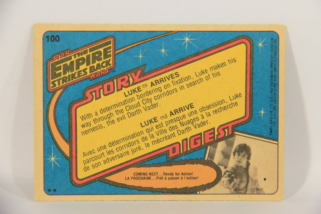 Star Wars Empire Strikes Back Trading Card #100 Luke Arrives FR-ENG OPC L020378