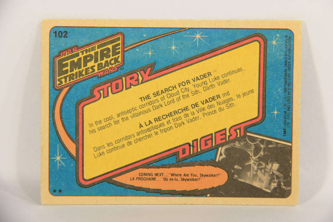 Star Wars Empire Strikes Back Card #102 The Search For Vader FR-ENG OPC L020380