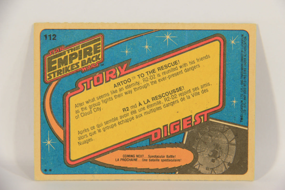 Star Wars Empire Strikes Back Card #112 Artoo To The Rescue FR-ENG OPC L020390