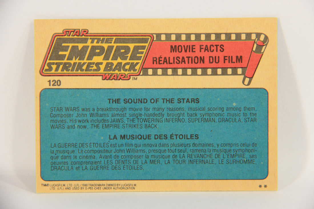 Star Wars Empire Strikes Back 1980 Trading Card #120 Snow Walkers FR-ENG OPC L020396