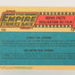 Star Wars Empire Strikes Back Trading Card #122 Darth Vader FR-ENG O-Pee-Chee L020398