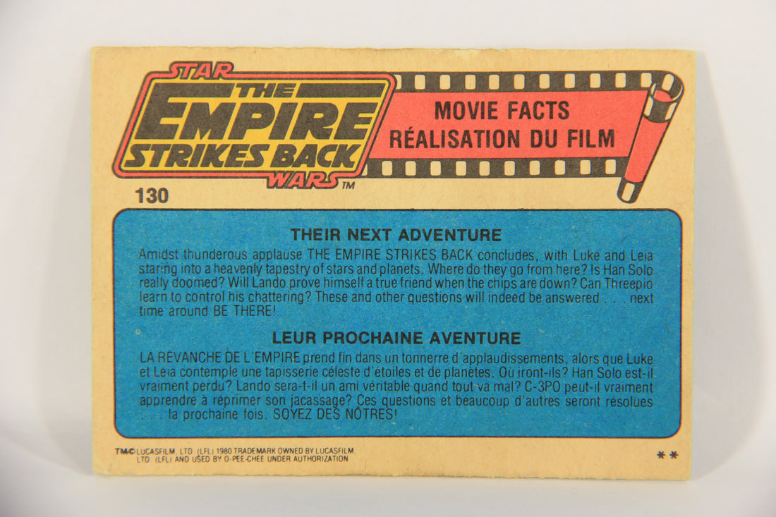 Star Wars Empire Strikes Back 1980 Trading Card #130 Ion Cannon FR-ENG OPC L020404