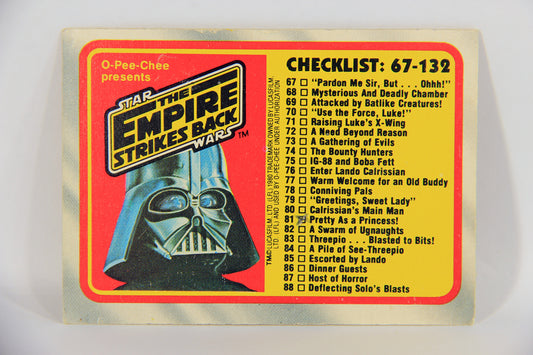 Star Wars Empire Strikes Back Card #132 Checklist 67-132 Used FR-ENG OPC L020405