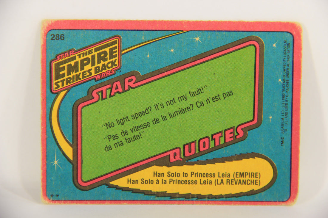 Star Wars Empire Strikes Back Card #286 Within The Hidden Base FR-ENG OPC L020425