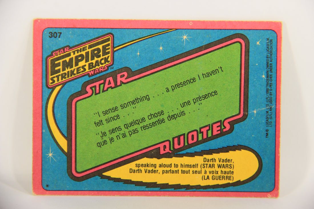 Star Wars Empire Strikes Back Card #307 Portrait Of An Ugnaught FR-ENG OPC L020445