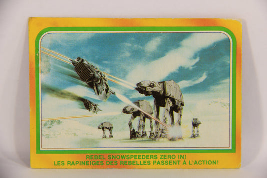 Star Wars Empire Strikes Back 1980 Card #327 Rebel Snowspeeders Zero In OPC L020463