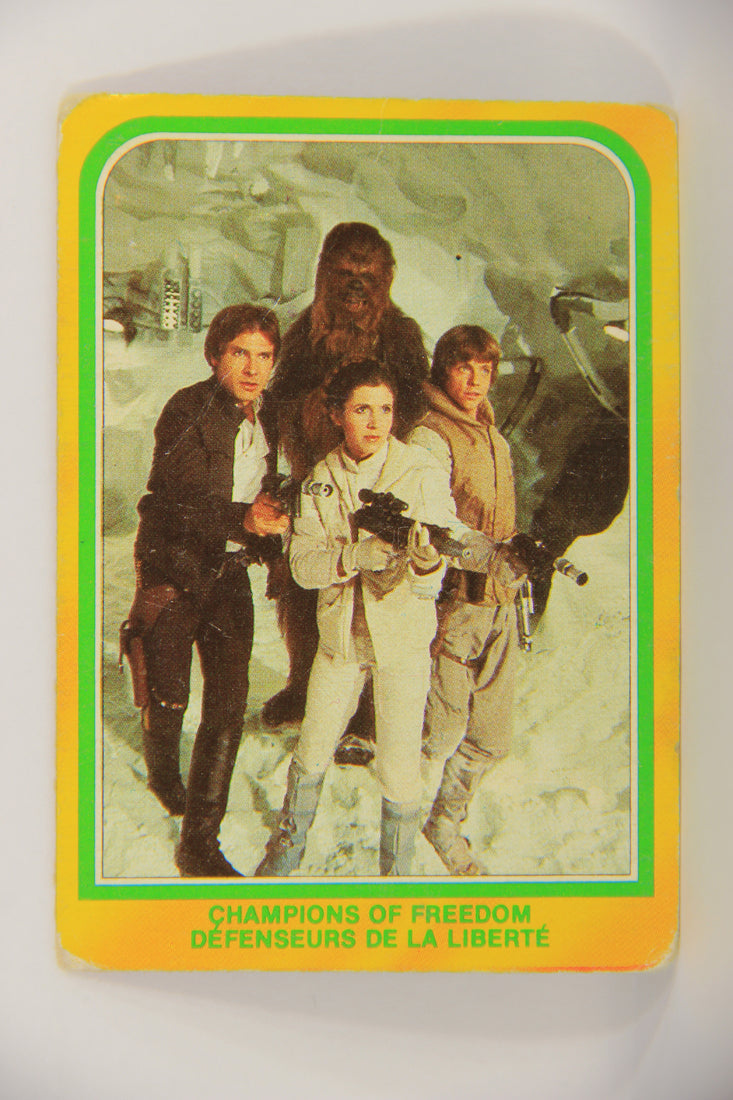 Star Wars Empire Strikes Back 1980 Card #328 Champions Of Freedom FR-ENG OPC L020464