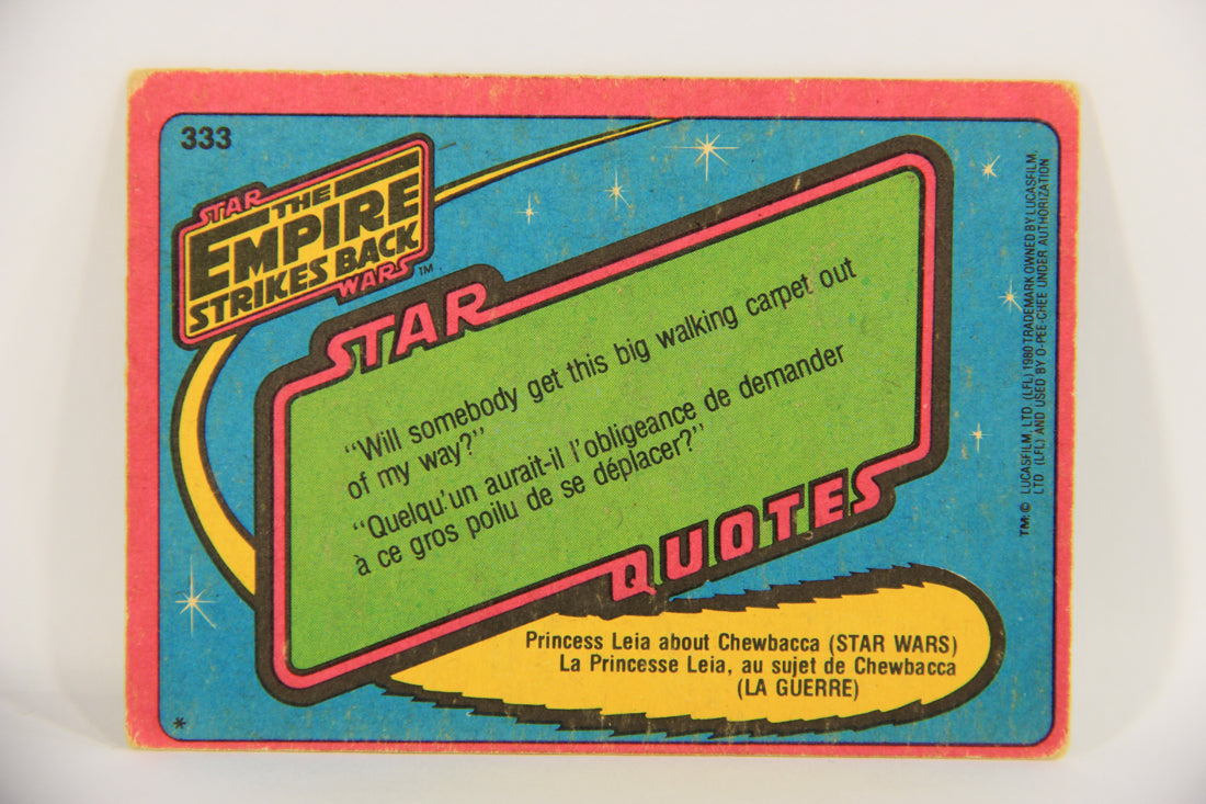 Star Wars Empire Strikes Back Card #333 Imperial Snow Walker Attack OPC L020469