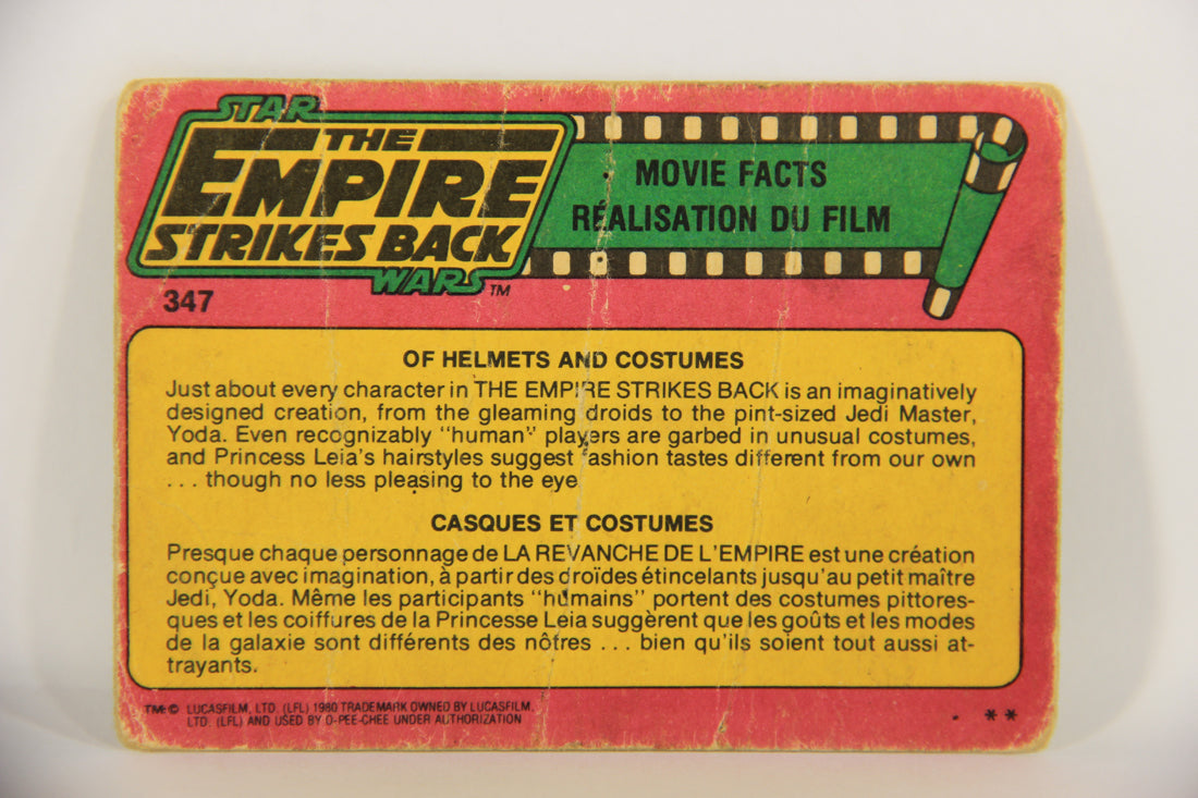 Star Wars Empire Strikes Back Card #347 Of Helmets And Costumes FR-ENG OPC L020482