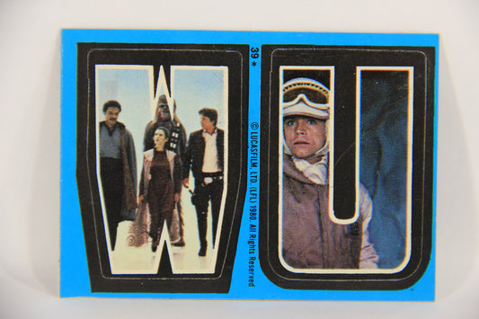 Star Wars Empire Strikes Back Trading Card Sticker #39 W U FR-ENG OPC L020485
