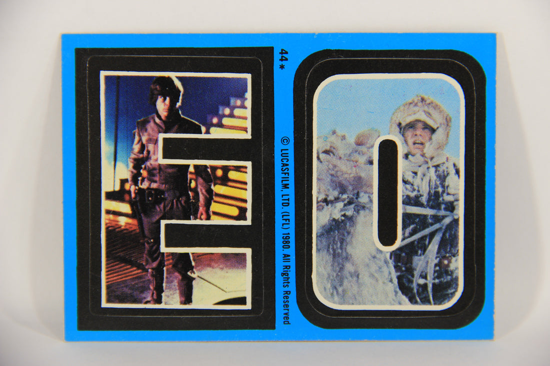 Star Wars Empire Strikes Back Trading Card Sticker #44 E O Luke & Han FR-ENG OPC L020487