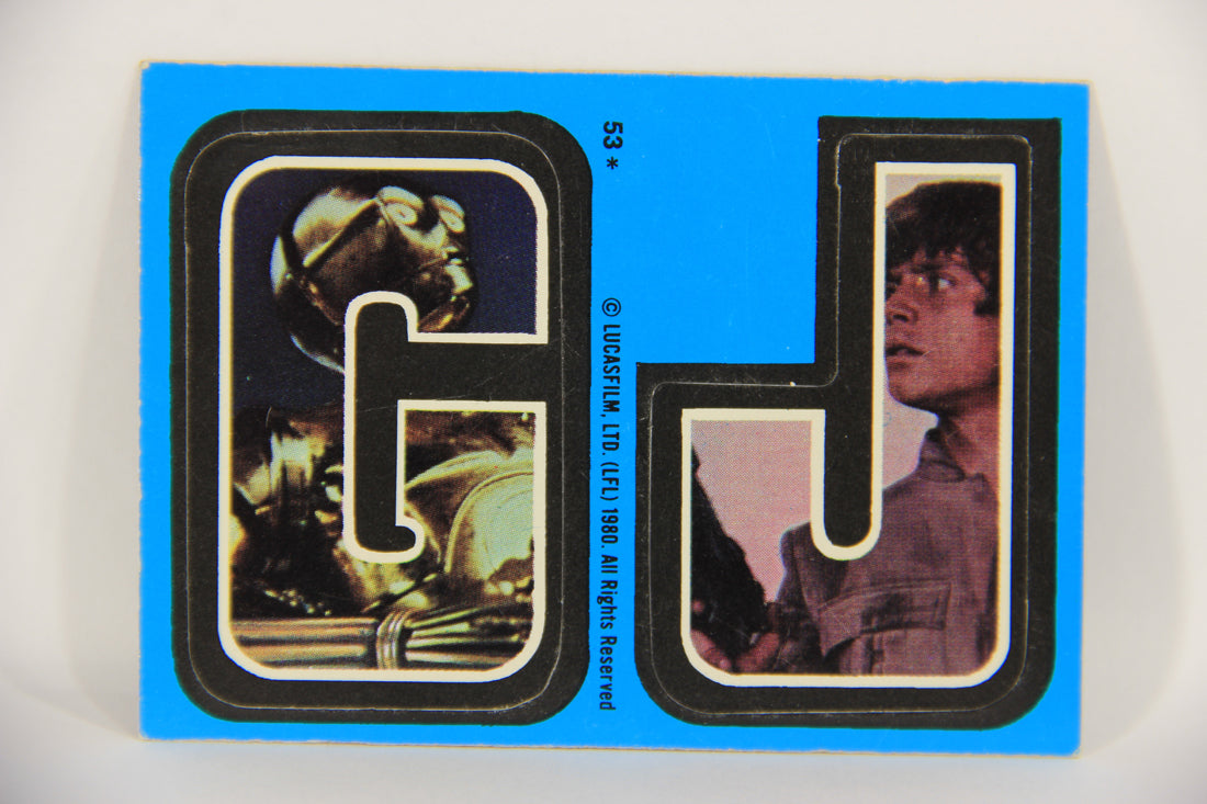 Star Wars Empire Strikes Back Trading Card Sticker #53 G J FR-ENG OPC L020488