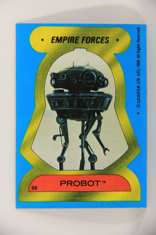 Star Wars Empire Strikes Back Trading Card Sticker #58 Probot FR-ENG OPC L020490