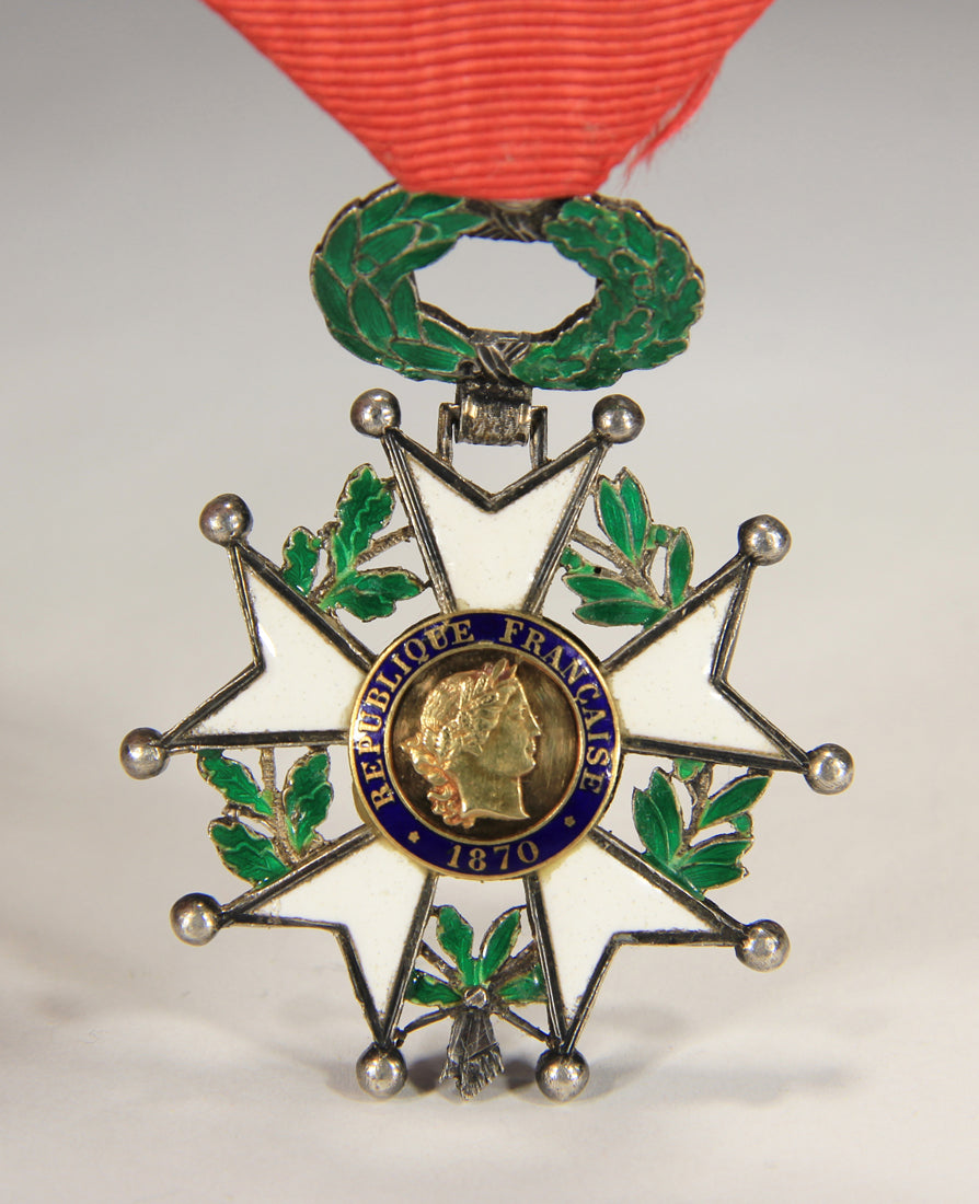 France 1870 Ordre De La Légion D'Honneur Chevalier 3e République Silver Gold L020495