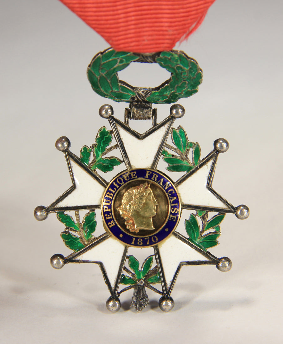 France 1870 Ordre De La Légion D'Honneur Chevalier 3e République Silver Gold L020495