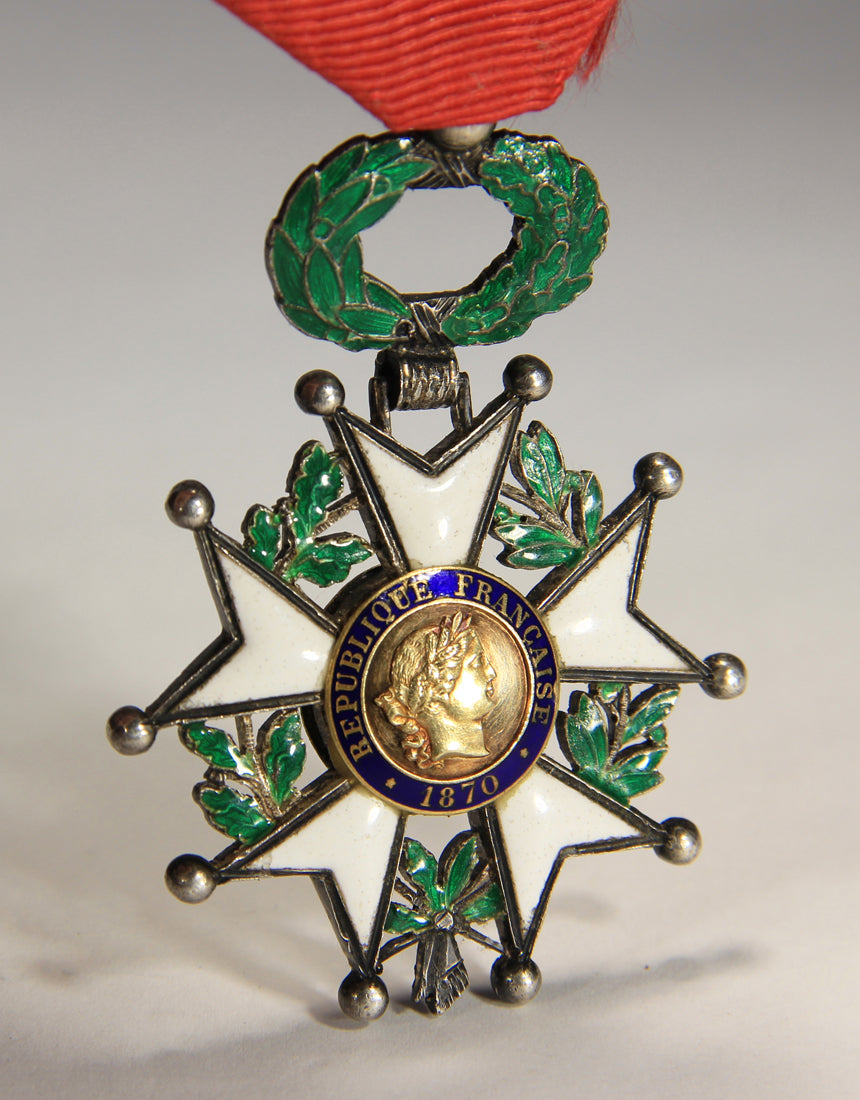 France 1870 Ordre De La Légion D'Honneur Chevalier 3e République Silver Gold L020495