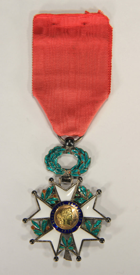 France 1870 Ordre De La Légion D'Honneur Chevalier 3e République Emerald Silver Gold L020496