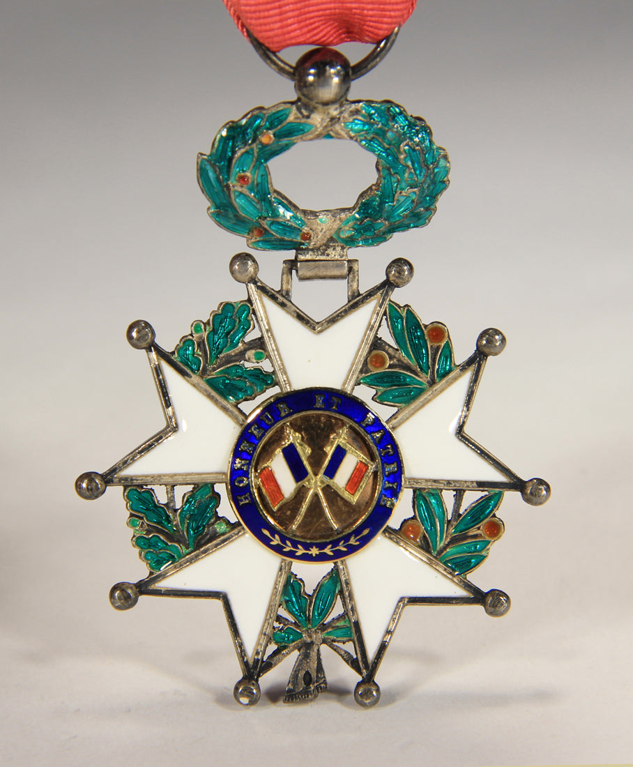 France 1870 Ordre De La Légion D'Honneur Chevalier 3e République Emerald Silver Gold L020496