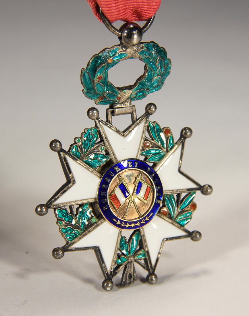 France 1870 Ordre De La Légion D'Honneur Chevalier 3e République Emerald Silver Gold L020496