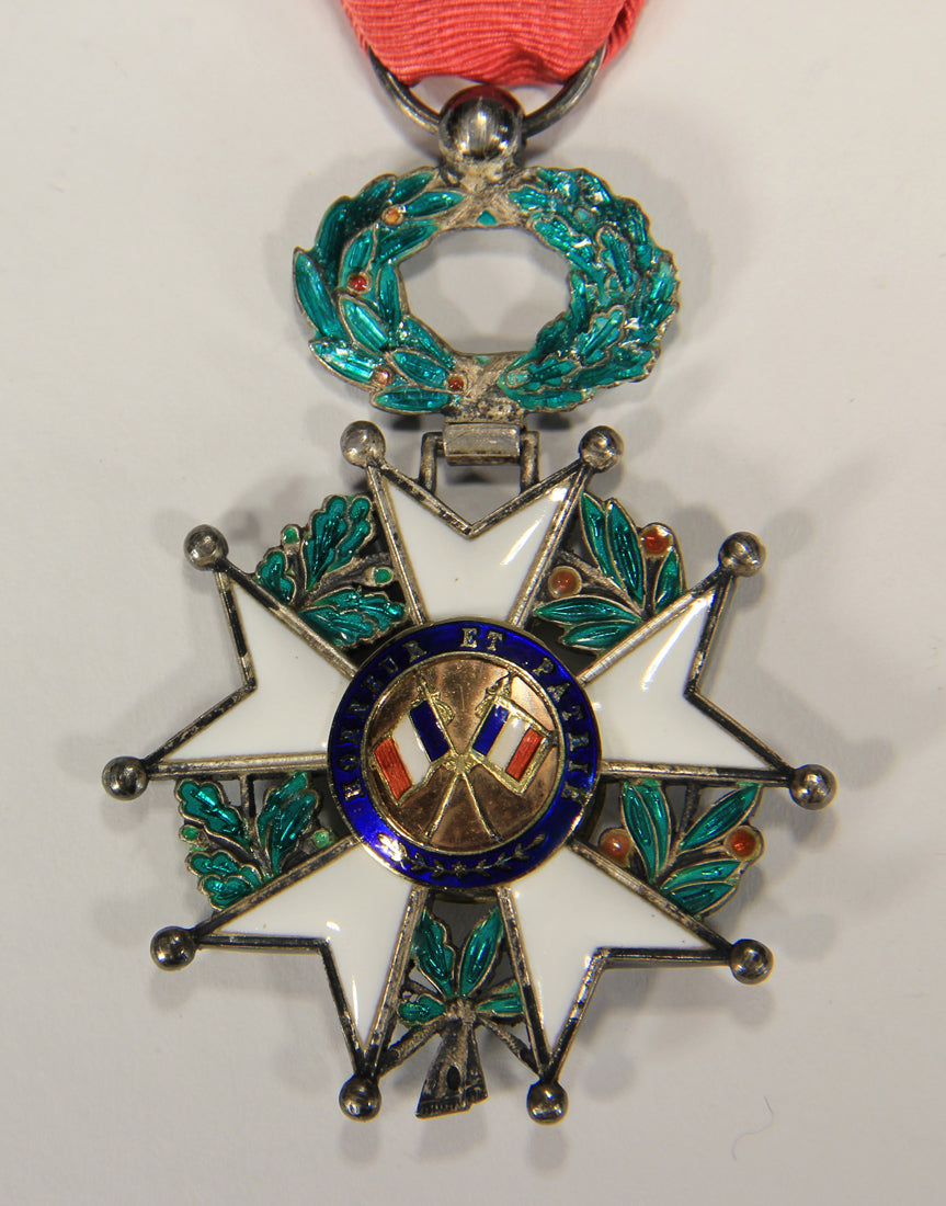 France 1870 Ordre De La Légion D'Honneur Chevalier 3e République Emerald Silver Gold L020496