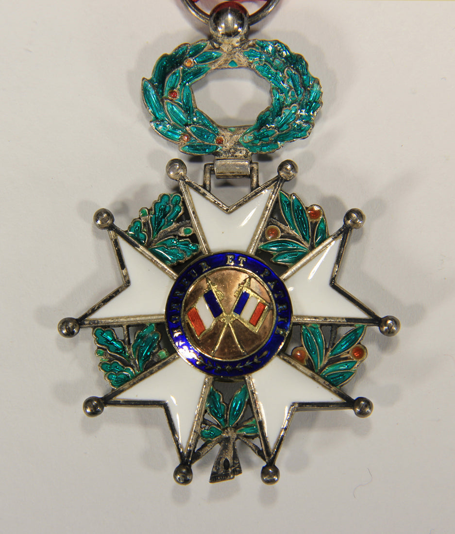 France 1870 Ordre De La Légion D'Honneur Chevalier 3e République Emerald Silver Gold L020496