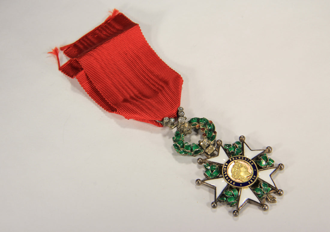 France 1870 Légion D'Honneur Chevalier 3e République RARE Luxury Diamonds Silver Gold L020497